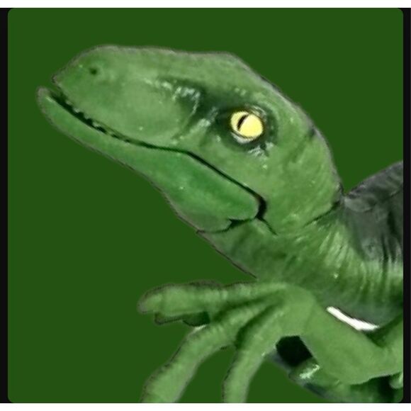 2018 Jurassic World Fallen Kingdom Mattel Pack Attack Dinosaur Green Velocirapto - Picture 5 of 6